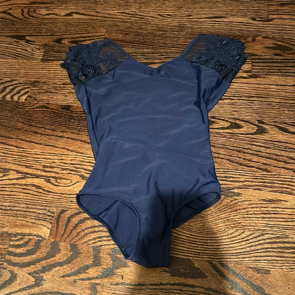 blue leotard